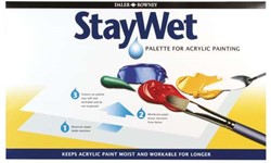 Rowney stay-wet palet klein 25x28 cm.