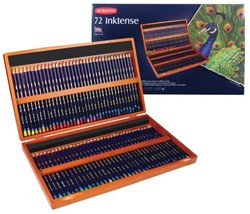 Derwent Inktense aquarelpotloden houten kist 72 