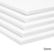 Foamboard 5 mm. wit/wit