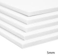 MB Foamboard wit / wit 5 mm.  70x100 - per 5 stuks