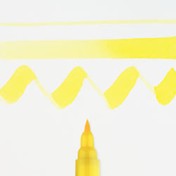 Ecoline brushpen citroengeel - per stuk