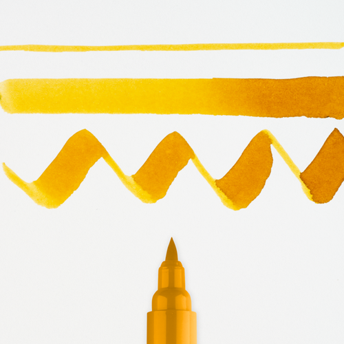 Ecoline brushpen gele oker - per stuk