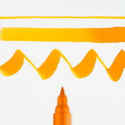 Ecoline brushpen lichtoranje - per stuk