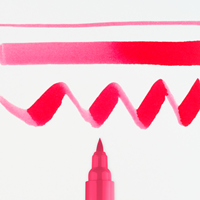 Ecoline brushpen karmijn - per stuk
