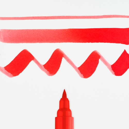 Ecoline brushpen scharlaken - per stuk
