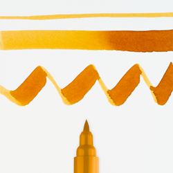 Ecoline brushpen donkere oker - per stuk