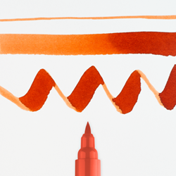Ecoline brushpen sienna gebrand - per stuk