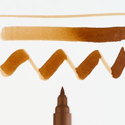 Ecoline brushpen sepia - per stuk
