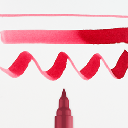 Ecoline brushpen roodbruin - per stuk