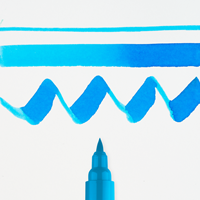 Ecoline brushpen hemelsblauw (cyaan) - per stuk