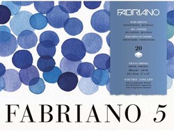 Fabriano Disegno 5 aquarelblok grof 300 grs. 23 x 31 cm. 20 vel