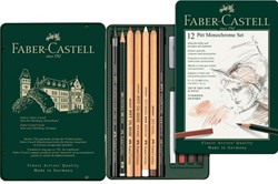 Faber Castell pitt monochrome set 12-delig