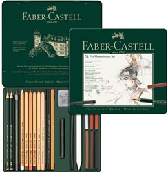 Faber Castell pitt monochrome set 21-delig
