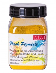 Flash pigment geel - flacon 40 gram 