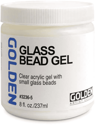 Golden glass bead gel - 237 ml. 