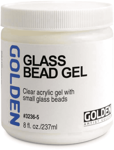 Golden glass bead gel - 237 ml. 