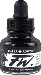 Daler Rowney FW acrylic inkt - black - flacon 29,5 ml
