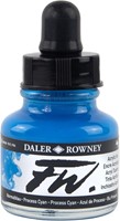 Daler Rowney FW acrylic inkt - process cyan - flacon 29,5 ml
