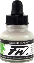 Daler Rowney FW acrylic inkt - shimmering green - flacon 29,5 ml