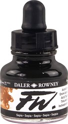 Daler Rowney FW acrylic inkt - sepia - flacon 29,5 ml