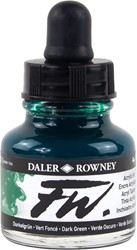 Daler Rowney FW acrylic inkt - dark green - flacon 29,5 ml