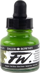 Daler Rowney FW acrylic inkt - olive green - flacon 29,5 ml