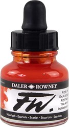 Daler Rowney FW acrylic inkt - scarlet - flacon 29,5 ml