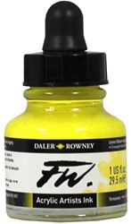 Daler Rowney FW acrylic inkt - lemon yellow - flacon 29,5 ml