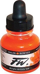 Daler Rowney FW acrylic inkt - flame orange - flacon 29,5 ml
