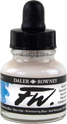 Daler Rowney FW acrylic inkt - shimmering blue - flacon 29,5 ml