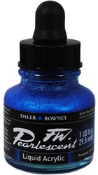 Daler Rowney FW parelmoer acryl inkt - galactic blue - flacon 29,5 ml