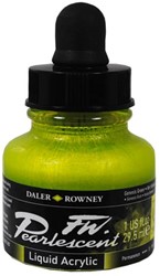 Daler Rowney FW parelmoer acryl inkt - genesis green - flacon 29,5 ml