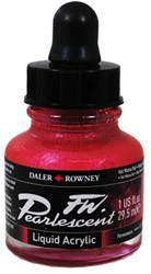 Daler Rowney FW parelmoer acryl inkt - hot mama red - flacon 29,5 ml