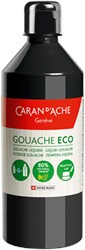Caran d'ache gouache eco zwart - flacon 500 ml.
