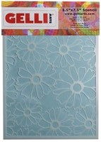 Gelli flower stencil 5 x 7"