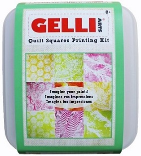 Gelli quilt squares printing kit