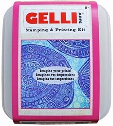 Gelli stamping en printing kit