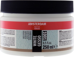 Amsterdam gesso primer wit - pot 250 ml.