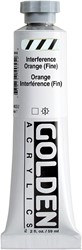 Golden interference acryl orange fijn - tube 60 ml.