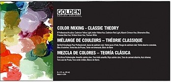 Golden color mixing set classic theory