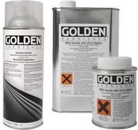 Golden acryl vernissen