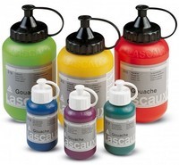 Gouache en plakkaatverf