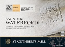 Saunders Waterford aquarelblok rough grana ruvida 26x36 cm. - 20 vel