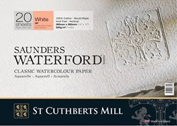 Saunders Waterford aquarelblok hot pressed grana satinata 26x36 cm. - 20 vel