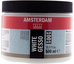 Amsterdam gesso primer wit - pot 500 ml.