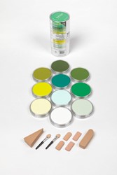 PanPastel set met 10 kleuren - set 10 greens