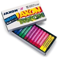 Jaxon oliepastels NEON - set 12 stuks