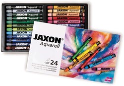 Jaxon aquarel watervermengbare oliepastels - set 24 kleuren