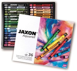 Jaxon aquarel watervermengbare oliepastels - set 36 kleuren