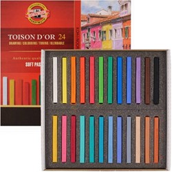 Kohinoor soft pastels Carré 24 stuks
